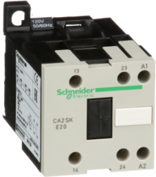 Auxiliary contactor, 2 pole, 10 A, 2 Form A (N/O), coil 120 VAC, screw connection, CA2SKE20G7