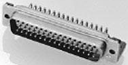D-Sub connector, 37 pole, standard, angled, solder pin, 1757841-4