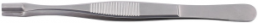 Gripping tweezers, uninsulated, antimagnetic, stainless steel, 145 mm, 5-006-7