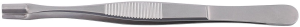 Gripping tweezers, uninsulated, antimagnetic, stainless steel, 145 mm, 5-006-7