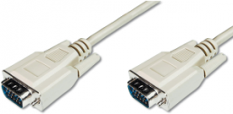 Monitor connection line, 1.8 m, HD-D-SUB plug, 15 pole to HD-D-SUB plug, 15 pole, AK-310100-018-E