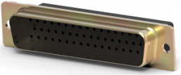 D-Sub plug, 50 pole, standard, unequipped, straight, crimp connection, 1658641-3