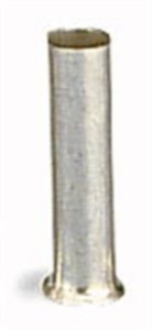 Uninsulated Wire end ferrule, 1.5 mm², 8 mm long, silver, 216-104