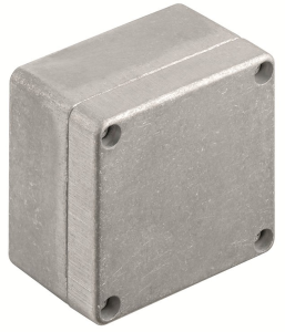 Aluminum enclosure, (L x W x H) 45 x 70 x 70 mm, gray (RAL 7001), IP67, 1939560000