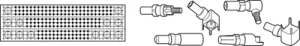 083502 ERNI Accessories for PCB Connectors, Connector Systems