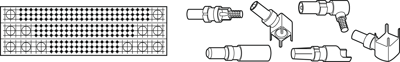 083502 ERNI Accessories for PCB Connectors, Connector Systems