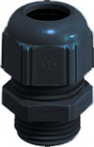Cable gland, PG16, 27 mm, Clamping range 9 to 14 mm, IP68, black, 53015240
