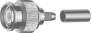 TNC plug 50 Ω, RD-316, crimp/crimp, straight, 100023708