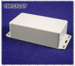 ABS enclosure, (L x W x H) 120 x 65 x 40 mm, light gray (RAL 7035), IP54, 1591CFLGY