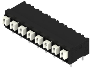 PCB terminal, 8 pole, pitch 5 mm, AWG 28-14, 10 A, spring-clamp connection, black, 1824800000