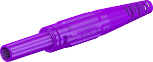 4 mm socket, screw connection, 2.5 mm², CAT II, purple, 66.9155-26
