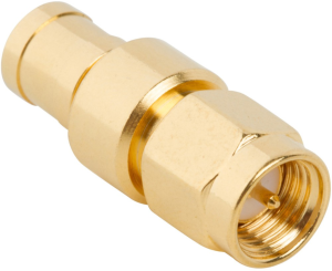 Coaxial adapter, 50 Ω, SMB plug to SMA plug, straight, 242146
