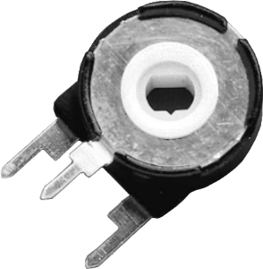 Layered trimmer potentiometer, 25 kΩ, 0.25 W, THT, lateral, PT 15 LH 25K