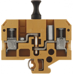 Isolating and measuring isolating terminal block, screw connection, 0.5-10 mm², 26 A, 6 kV, yellow, 0324120000
