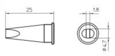 LHT D Weller Soldering tips, desoldering tips and hot air nozzles Image 2