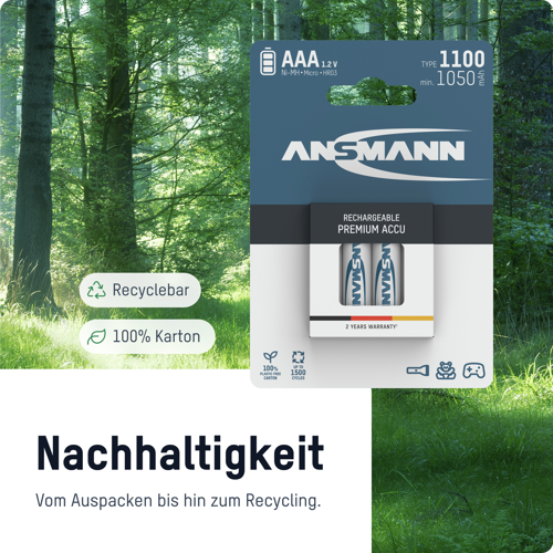 B000WL3R5M Ansmann Round Cell Batteries, 9V Block Batteries Image 4