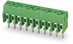 PCB terminal, 2 pole, pitch 3.5 mm, AWG 26-16, 17.5 A, screw connection, green, 1984617