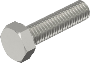 Hexagon head screw, external hexagon, M12, Ø 12 mm, 45 mm, stainless steel, DIN 933