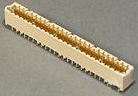 Pin header, 100 pole, pitch 1.27 mm, straight, natural, 5536280-4