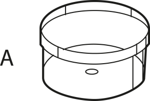 Clear can, transparent, (D) 30 mm, V1-36
