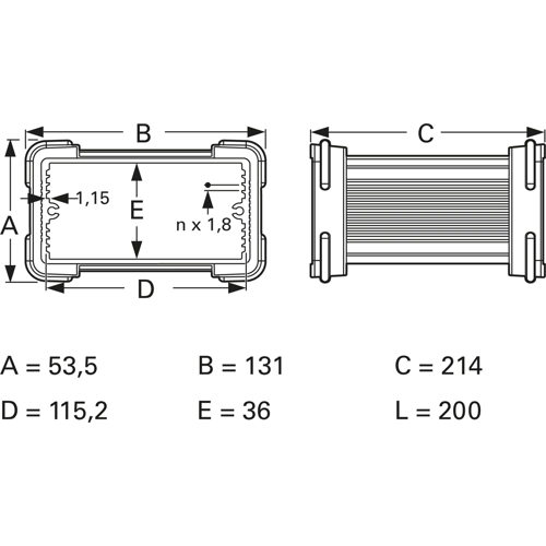 FR 120 42 200 ME Fischer Elektronik General Purpose Enclosures Image 2