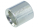 Butt connector, uninsulated, 0.1-0.5 mm², silver, 5 mm