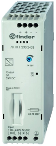 Power supply, 24 to 28 VDC, 4.5 A, 110 W, 78.1B.1.230.2403