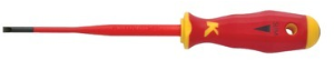 VDE screwdriver, slotted, BL 100 mm, L 179 mm, KL10010040ISLIM