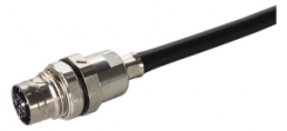 Socket, M12, 8 pole, crimp connection, screw lock/push-pull, straight, 21038212827