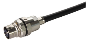 Socket, M12, 8 pole, crimp connection, screw lock/push-pull, straight, 21038812827
