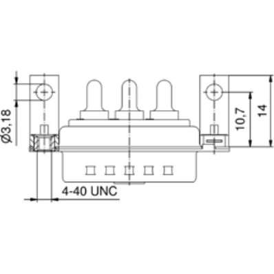 302W2CSXX73G20X CONEC D-Sub Connectors Image 2