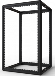 29 U cabinet rack, (H x W x D) 1400 x 800 x 900 mm, steel, black gray, 20630-081