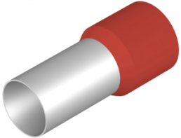 Insulated Wire end ferrule, 95 mm², 44 mm/25 mm long, red, 9028210000
