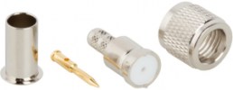 Mini UHF plug 50 Ω, RG-55, RG-142, RG-223, RG-400, Belden 83242, solder connection, straight, 182123