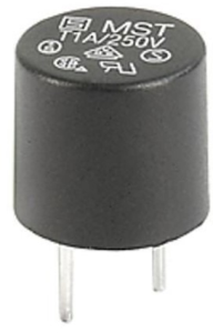 Micro fuse 8.5 x 8.5 mm, 2 A, T, 63 V (DC), 250 V (AC), 35 A breaking capacity, 0034.6618