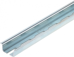 DIN rail, perforated, 35 x 15 mm, W 1000 mm, steel, galvanized, 0236510000