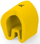 PVC cable maker, imprint "A", (L) 4.5 mm, max. bundle Ø 3.2 mm, yellow, EC5194-000