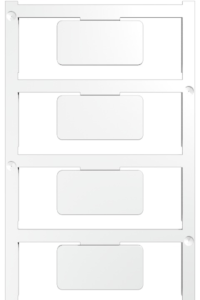 Polyamide Device marker, (L x W) 35 x 18 mm, white, 8 pcs
