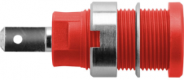 4 mm socket, flat plug connection, mounting Ø 12.2 mm, CAT III, red, SEB 7077 NI / RT