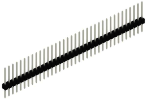Pin header, 36 pole, pitch 2.54 mm, straight, black, 10046553