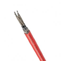 Polymer compound train cable UNIRAIL S 50264-3-2 300V MMS FR 2 x 0.5 mm², shielded, red