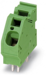 PCB terminal, 1 pole, pitch 10 mm, AWG 24-6, 76 A, spring-clamp connection, green, 1986628