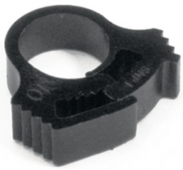 Mounting clamp, max. bundle Ø 10.5 mm, polyamide, black, (W) 17.6 mm