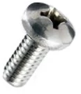 Pan head screw, PZ-Cross, M6, Ø 6 mm, 12 mm, steel
