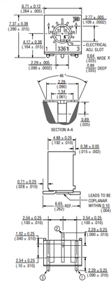 3361S-1-202GLF Bourns Electronics GmbH Trimmer Potentiometers Image 2