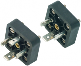 Valve panel plug, DIN shape A, 2 pole + PE, 250 V, 1.0 mm², 43 1713 000 03