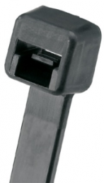 Cable tie, releasable, nylon, (L) 249 mm, black, -60 to 85 °C
