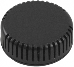 ABS miniature enclosure, (L x W x H) 60 x 60 x 20 mm, black (RAL 9005), IP30, 1551V12BK