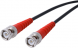 Coaxial Cable, BNC plug (straight) to BNC plug (straight), 50 Ω, RG-58C/U, grommet red, 5 m