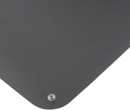 ESD grounding mat black (900x610x1.5), 2x10 mm snap fasteners, 9-360-0